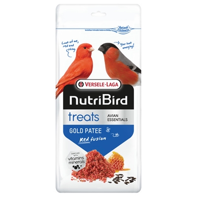 Nutribird nutribird treats gold patee red fusion | 250 gr