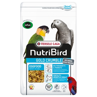 Nutribird nutribird gold crumble 800 gr | eivoer grote parkieten/papegaaien