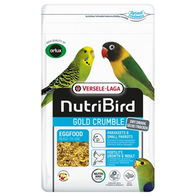 Nutribird gold crumble eivoer parkieten 1 kg | droogvoer