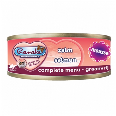 Renske renske kat vers bereid mousse zalm | 24x70 gr