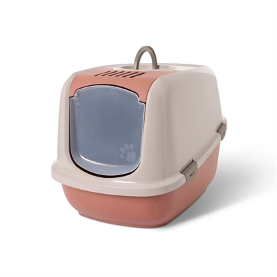 Savic kattenbak nestor jumbo | champagne roze/terracotta 66,5x48,5x46,5 cm