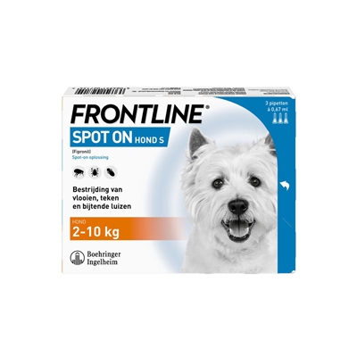 Frontline hond spot on | s 2-10 kg 3 pip