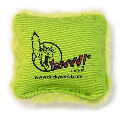 Yeowww kattenkussen yeowww mini kussen 7×6,5 cm – groen