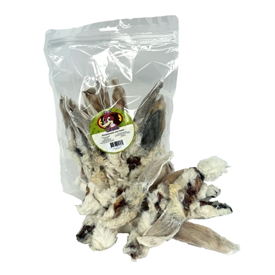 Petsnack konijnenoren met vacht | 200 gr