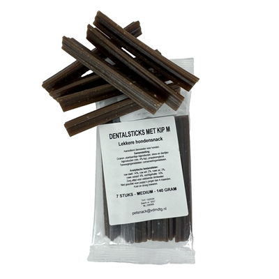 I am dental sticks met kip | m 140 gr 7 st