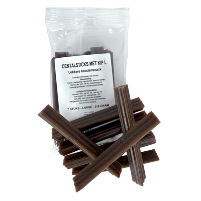 I am dental sticks met kip | l 210 gr 7 st
