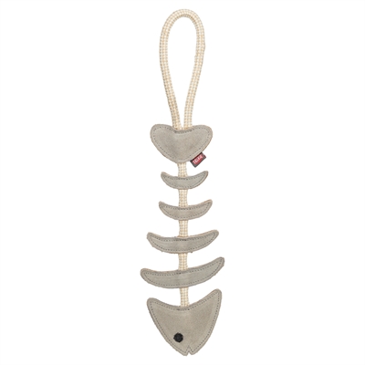 Trixie visgraat leer met touw | 43 cm