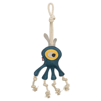 Trixie monster leer met touw | 47 cm