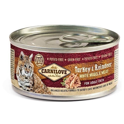 Carnilove cans turkey / reindeer | 12x100 gr
