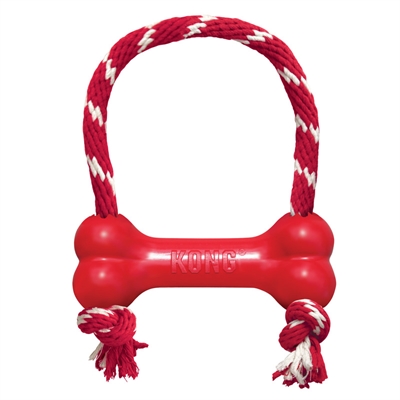 Kong goodie bone met touw | 7-16 kg, 18x4,5x6,5 cm