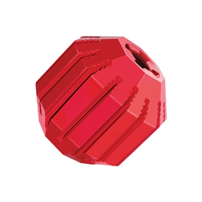 Kong stuff a ball rubber rood | 6,5x6,5x6,5 cm