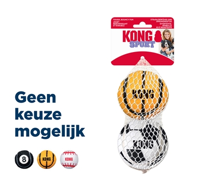 Kong sport bal assorti | 8,5x8,5x8,5 cm