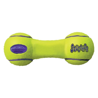 Kong airdog dumbel tennisbal geel | 18x6,5x6,5 cm