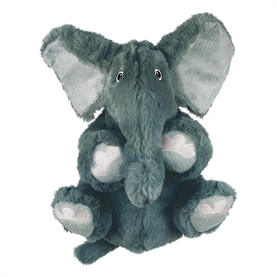 Kong kong comfort kiddos olifant grijs | 12,5x15x10 cm