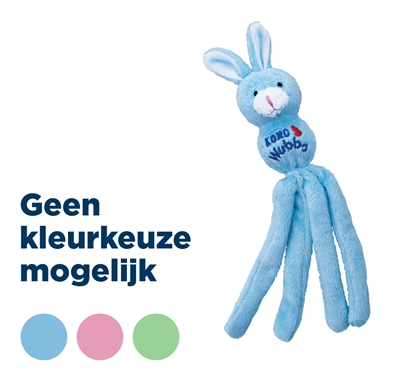 Kong wubba kat konijn | assorti 4x4x20,5 cm