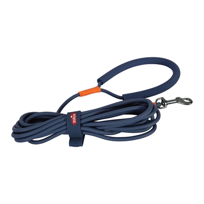 Zolux bvk sleeplijn rond siliconen | blauw 5 mtr x 0,6 cm