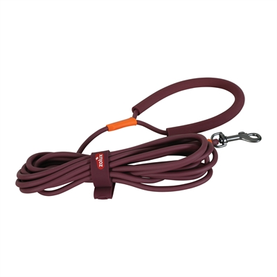 Zolux bvk sleeplijn rond siliconen rood | 10 mtr x 0,6 cm