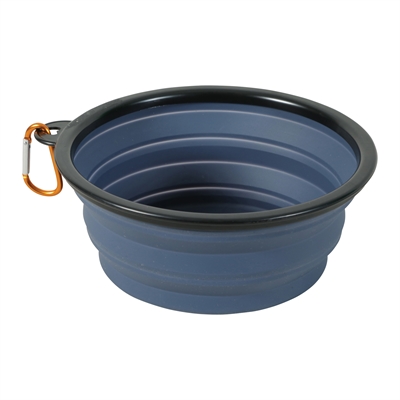 Zolux bvk voerbak opvouwbaar siliconen blauw | 17 cm 1 ltr