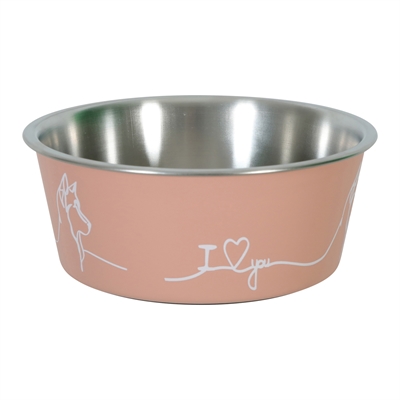 Zolux love voerbak hond roze | 12,5 cm 400 ml