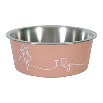 Zolux love voerbak hond roze | 15 cm - 750 ml