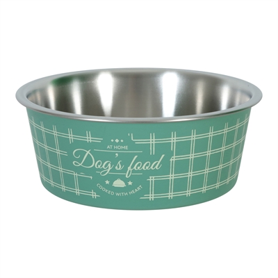 Zolux voerbak hond groen | 15 cm 750 ml
