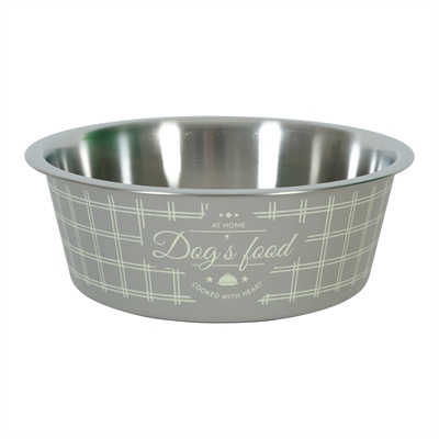 Zolux voerbak hond taupe | 20,6 cm - 1,7 ltr