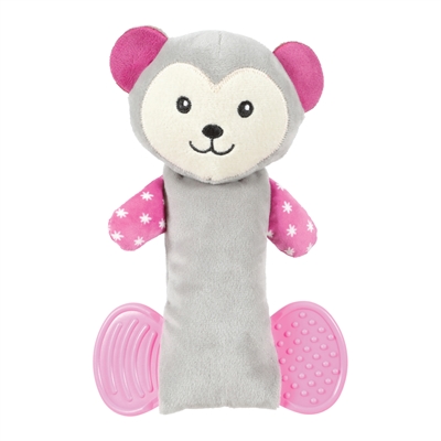 Zolux maxou puppy dental grijs 21,5×4,5×14,5 cm – pluche speeltje