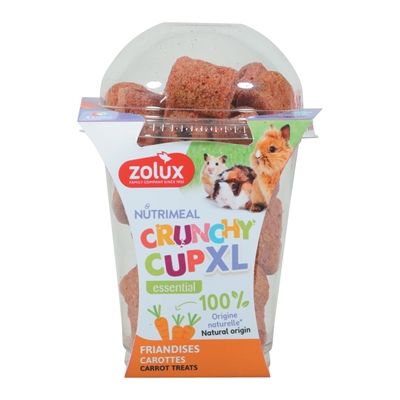 Zolux nmeal crunchy cup xl wortel | 110 gr