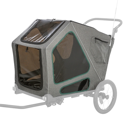 Trixie fietskar hoes #12802 71×85 cm – grijs/salie