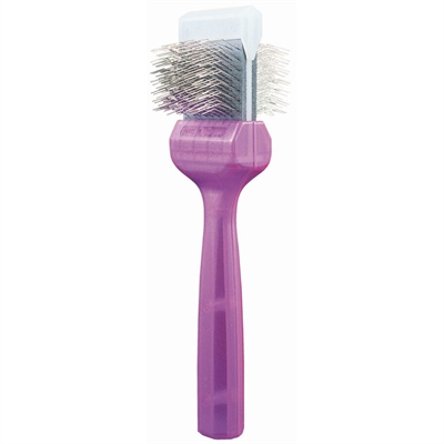 Activet borstel universal pro hard paars 20×5×5 cm – stevige vachtborstel