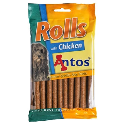 Antos honden snacks rolls sticks kip 20 st – rolvormige beloning