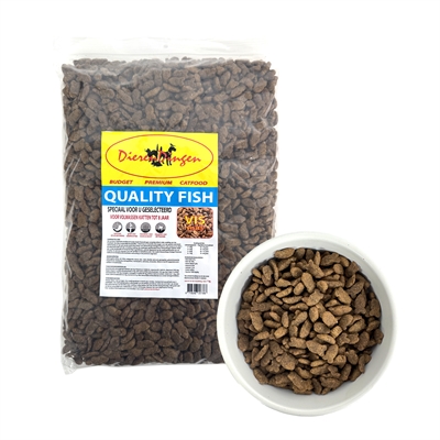 Budget premium kattenvoer quality fish 1 kg – verrijkt met haringmeel