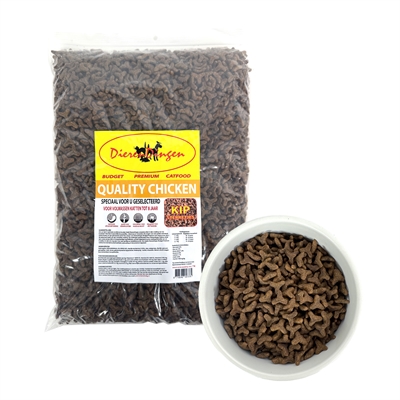 Budget premium kattenvoer quality chicken 1 kg – met 20% kip