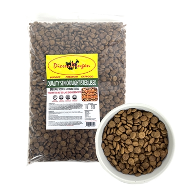 Budget premium kattenvoer quality senior 1 kg – voor oudere katten
