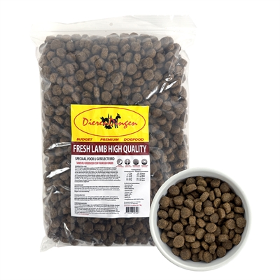 Budget premium hondenvoer fresh lamb 1 kg – tarweglutenvrij