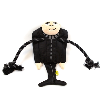 Minions hondenspeeltje minions pluche gru 23×23 cm – met sjaal