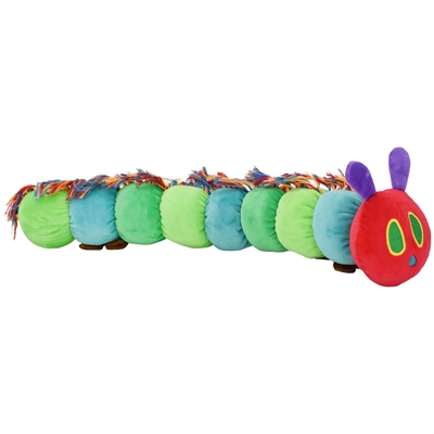Eric carle pluche hondenspeeltje rupsje nooitgenoeg 46 cm – kleurrijk