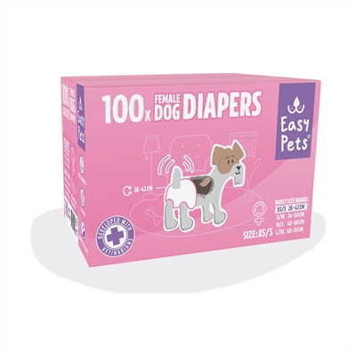 Easypets hondenluiers teef | xs/s 100 st