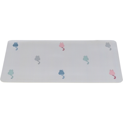 Trixie placemat lilly kat grijs 44×28 cm – kunststof met kattendesign