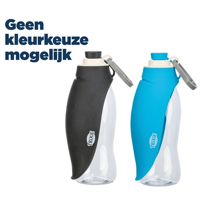 Trixie drinkfles 550 ml met siliconen bakje – assorti