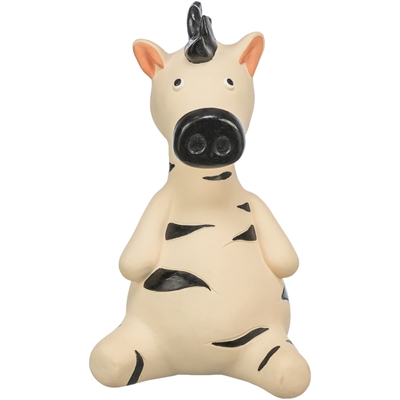 Trixie hondenspeeltje zebra latex 15 cm – zacht voor gebit