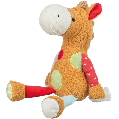 Trixie hondenspeeltje patchwork paard pluche 40 cm – multicolor