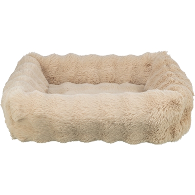 Trixie hondenmand elli 100×70 cm – zand pluche met kussen