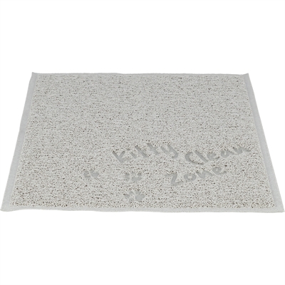 Trixie kattenbakmat pvc lichtgrijs 45×37 cm – slipvast