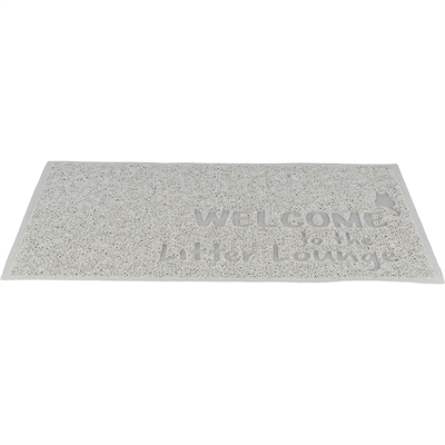 Trixie kattenbakmat pvc lichtgrijs 60×40 cm – slipvast & zacht