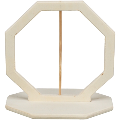 Trixie voerring onbehandeld hout 17×17×12 cm – veilig knaagdier speeltje