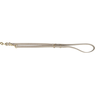 Trixie hondenriem pure lichtgrijs l-xl 200×2,5 cm – verstelbaar leer
