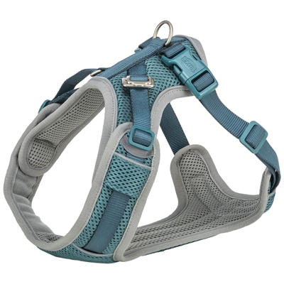 Trixie hondentuig premium flexmesh petrol s-m 48-69×2 cm – brede borst