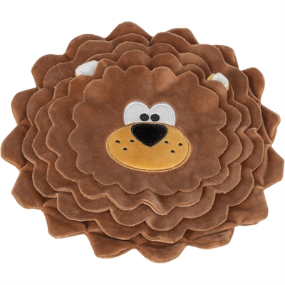 Trixie snuffelmat leeuw gerecycled pluche 26×26 cm – 2 st