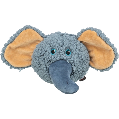 Trixie be eco olifantenkop hondenspeeltje 12 cm – gerecycled pluche 3 st